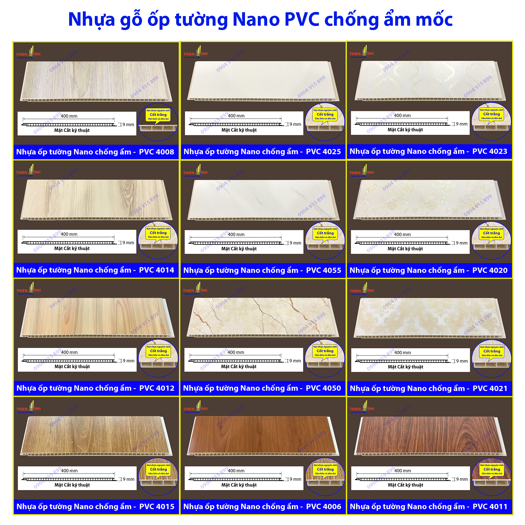 Nhựa gỗ Nano PVC chống ẩm mốc - Khắc tinh của tường cũ ẩm ướt ...