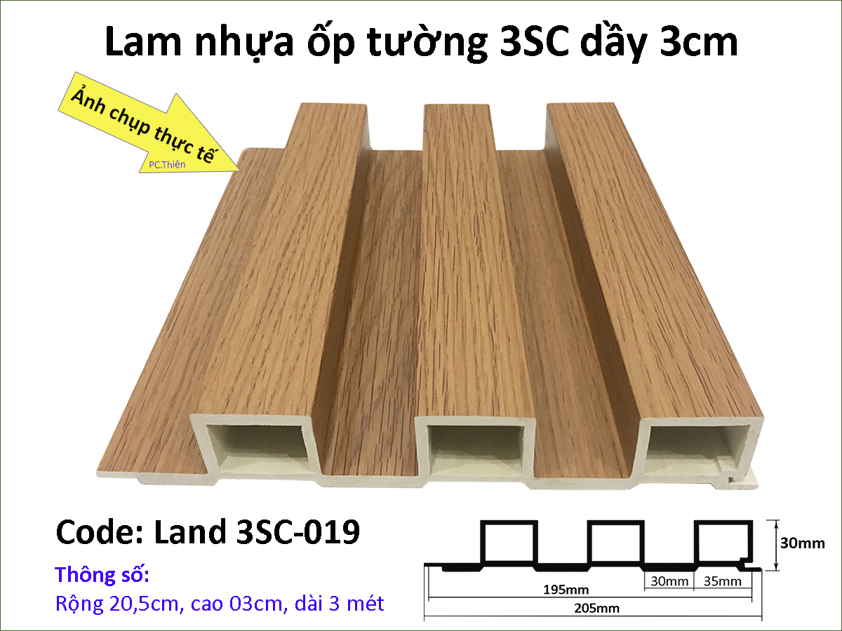 Lam nhựa ốp tường Land 3SC-019.