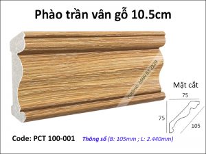 Phào trần vân gỗ PCT 100-001
