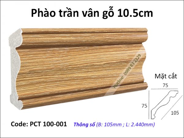 Phào trần vân gỗ PCT 100-001