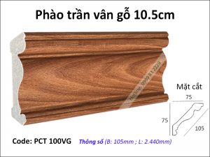Phào trần vân gỗ PCT 100VG