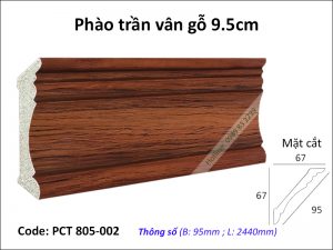 Phào trần vân gỗ PCT 805-002