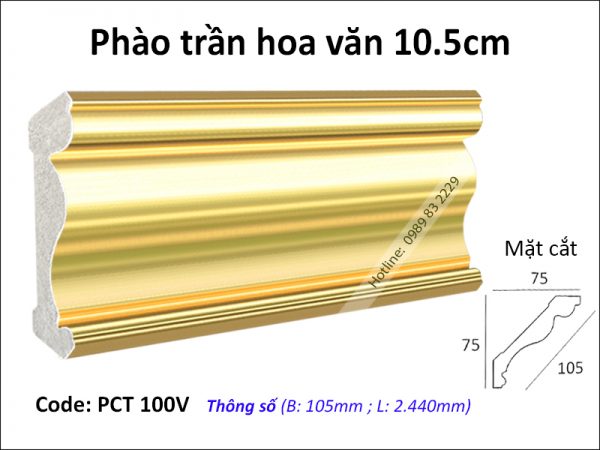 Phào trần vàng kim PCT 100V.