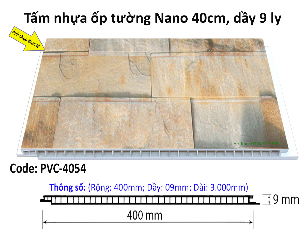 Tấm nhựa ốp tường Nano PVC4054