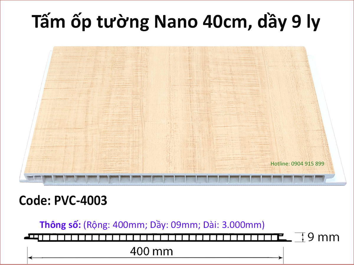 Tấm ốp tường Nano PVC4003