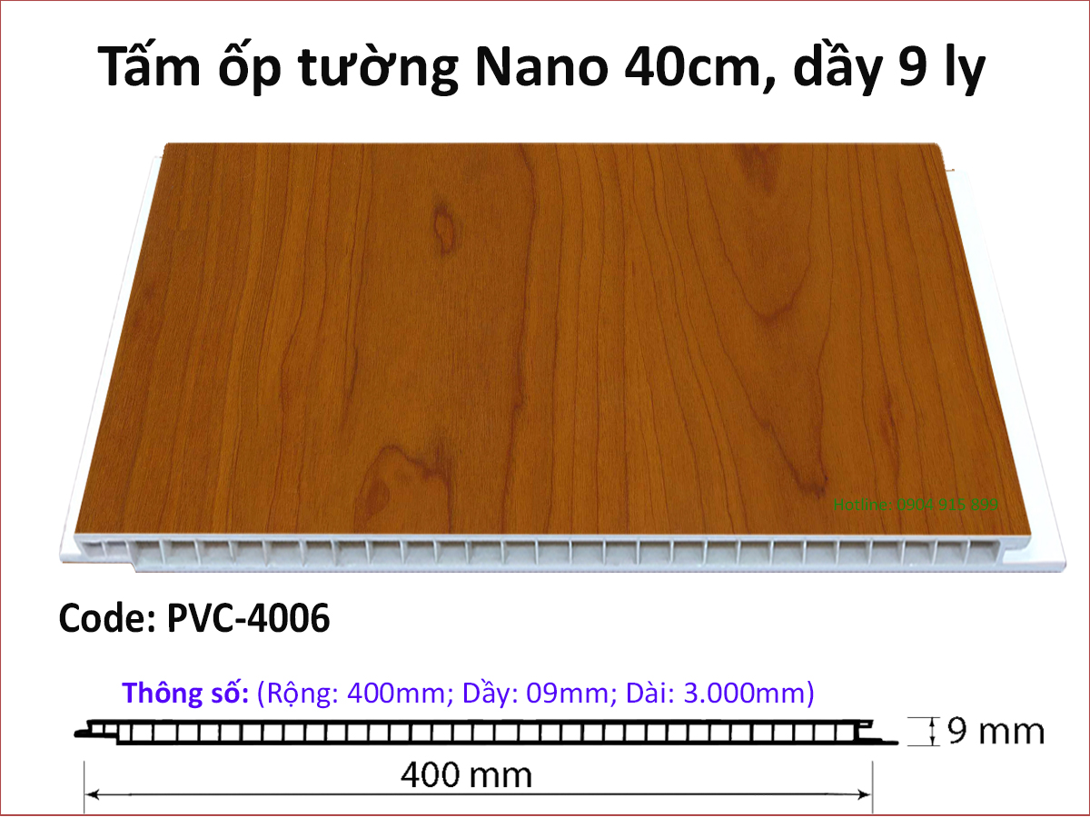 Tấm ốp tường Nano PVC4006